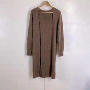 Athleta Cashmere Drape Back Open Cardigan
